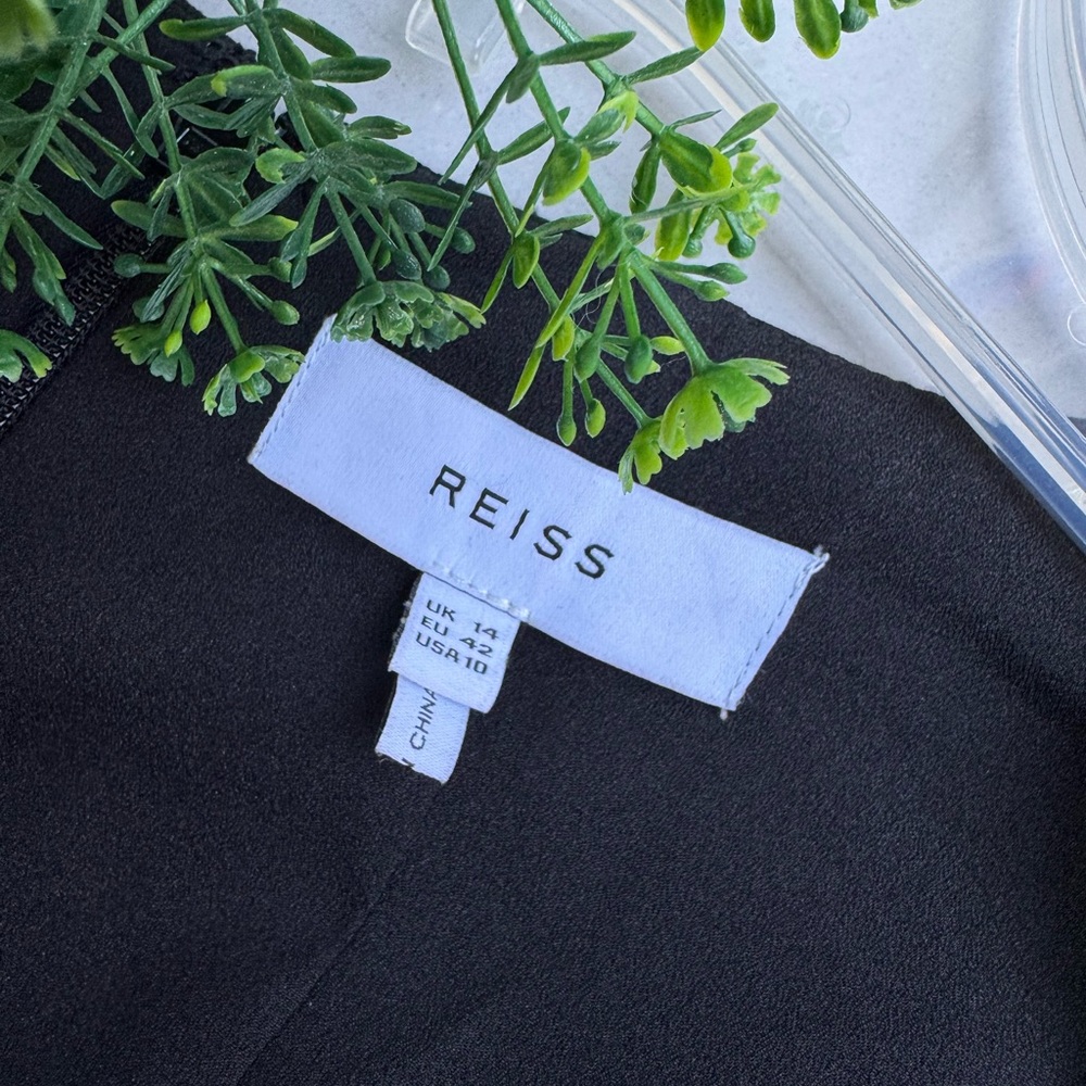 REISS HAISLEY TAILORED DRESS IN BLACK Size US 10 new - Picture 11 of 13